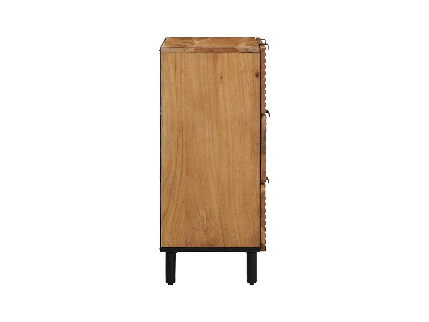 Credenza 2 pcs Marrone 60 x 33 x 75 cm Legno massello di acacia