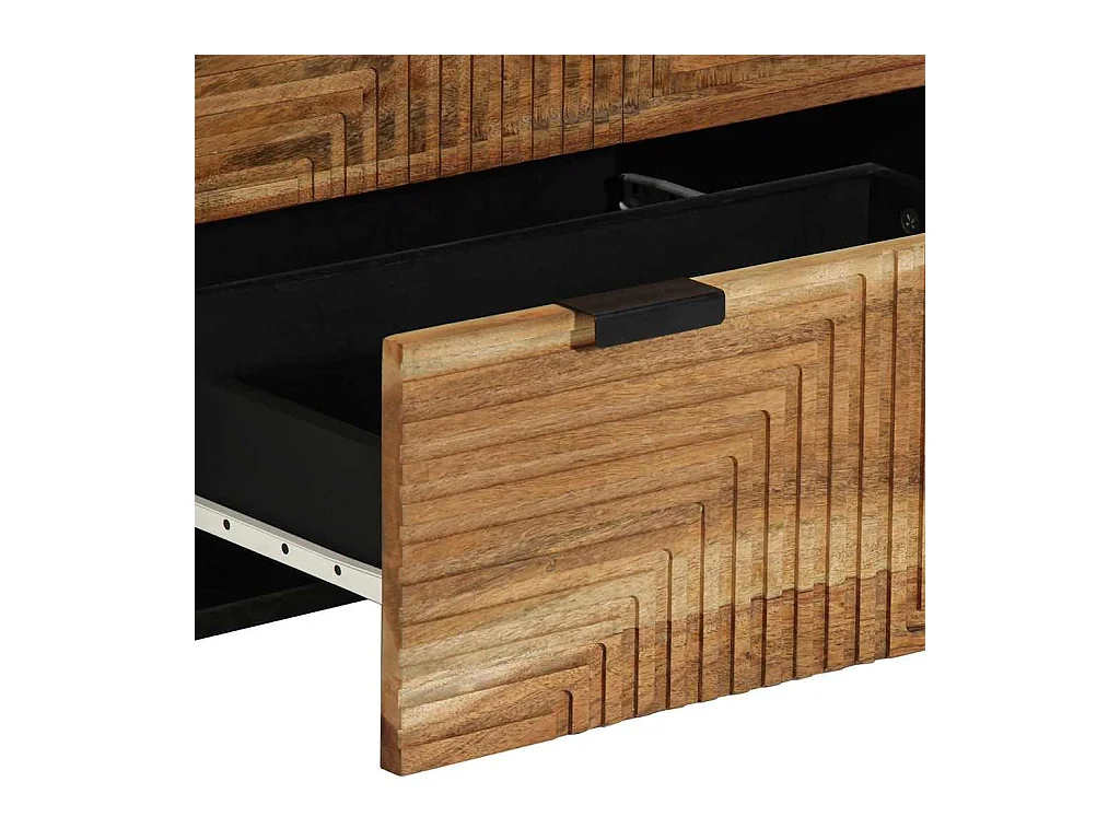 Credenza 2 pcs Marrone 60 x 33 x 75 cm Legno massello di acacia