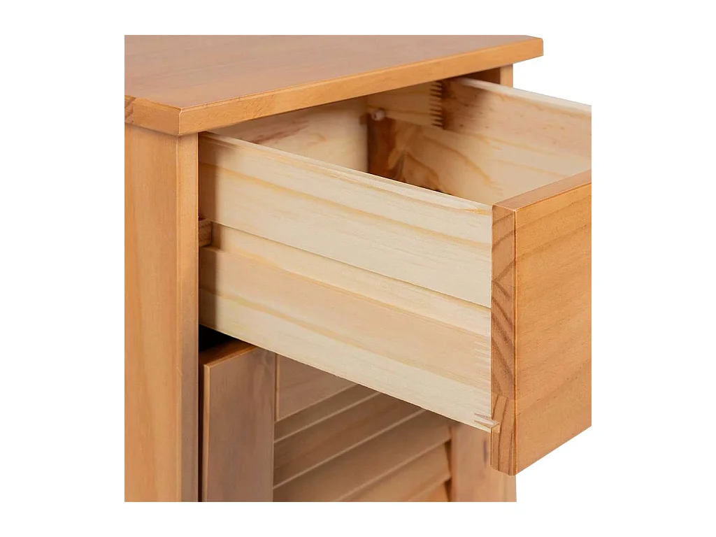 Badezimmerschrank mit Regal VIGO Honigbraun 37,5 x 34 x 80 cm