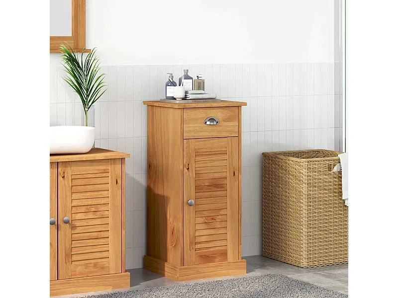 Meuble de Salle de Bain VIGO marron miel 37,5 x 34 x 80 cm