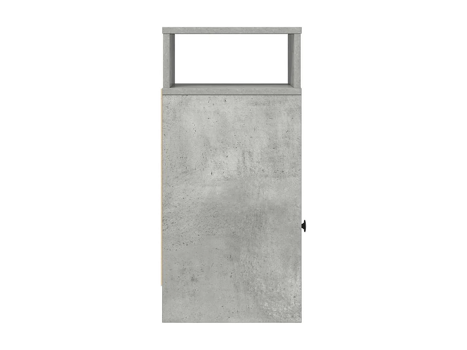 Comodino con Cassetto Grigio Cemento 25x31x66 cm