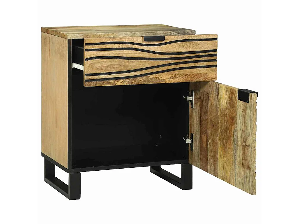 Nachttisch Natur 50 x 33 x 60 cm Holzwerkstoff
