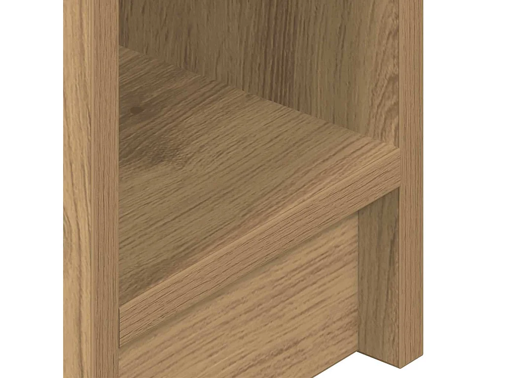 Table de chevet avec tiroir chêne artisanal 20x36x60 cm