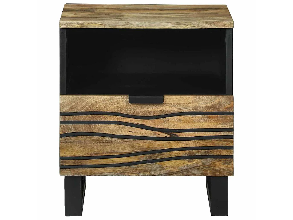 Armadio da Notte 2 pz Naturale 40 x 33 x 46 cm