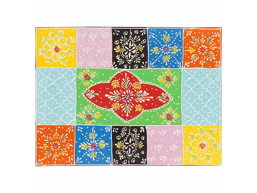 Armario de Noche 2 uds. Multicolor 40 x 30 x 28 cm