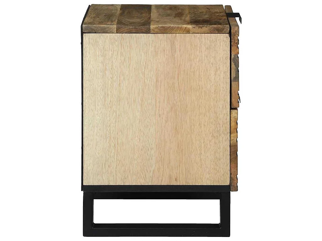 Table de chevet Naturel 40 x 33 x 46 cm Bois d'ingénierie