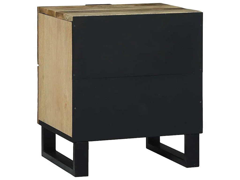 Table de chevet Naturel 40 x 33 x 46 cm Bois d'ingénierie