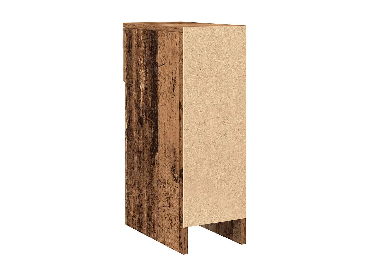 Nachtkastjes 2 st met lade 20x36x60 cm oud houtkleurig