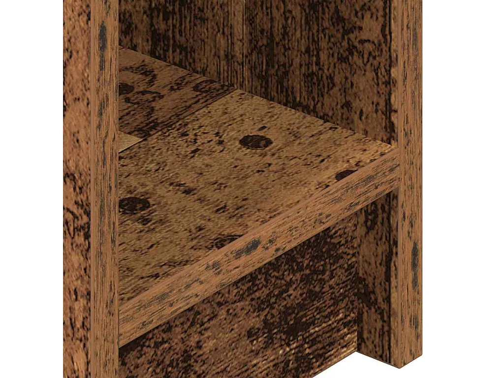 Nachtkastjes 2 st met lade 20x36x60 cm oud houtkleurig