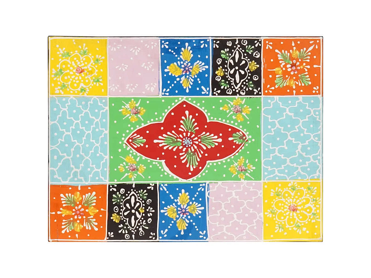 Cabinet de chevet avec tiroir Multicolore 40 x 30 x 40 cm