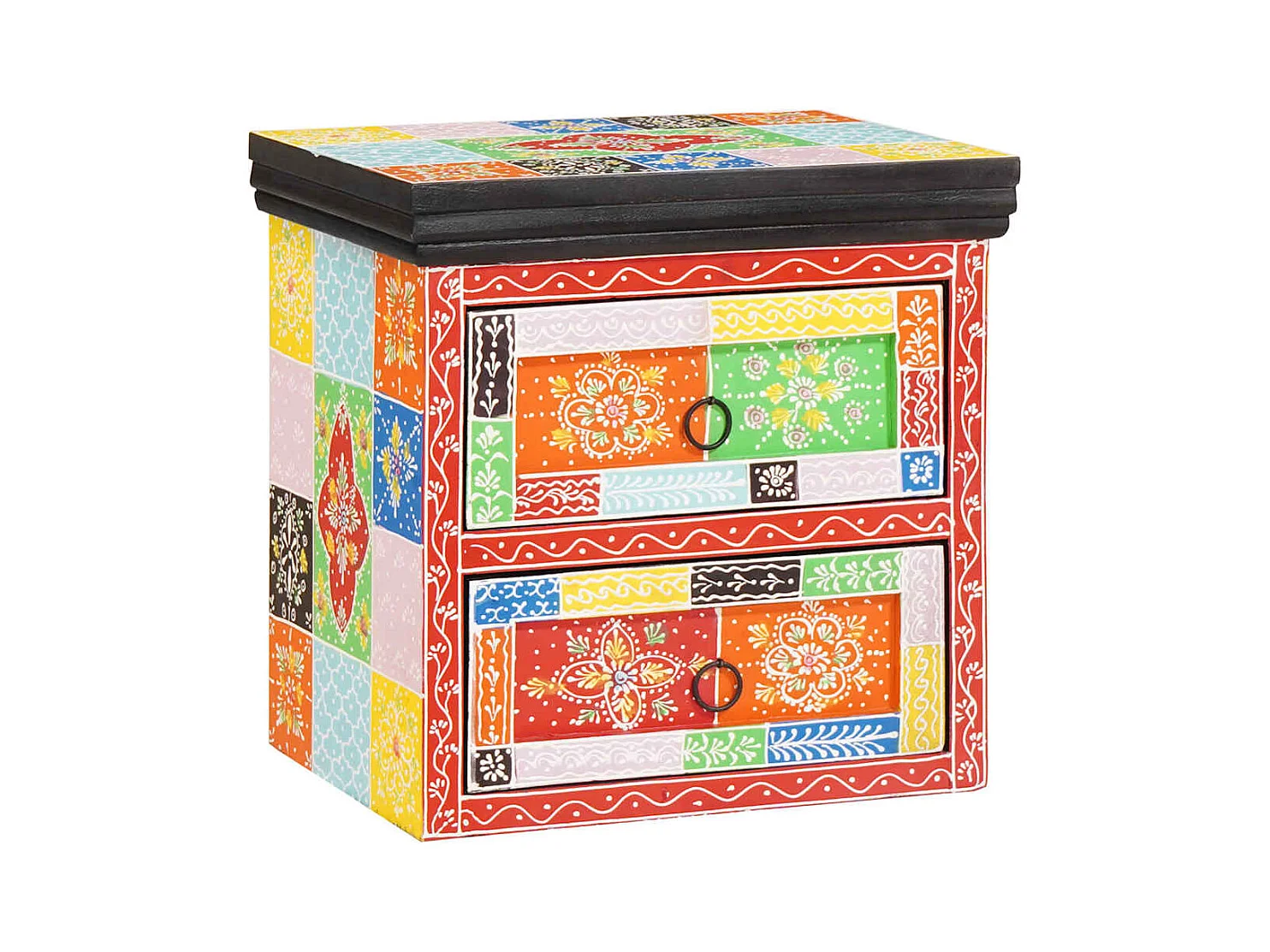 Cabinet de chevet avec tiroir Multicolore 40 x 30 x 40 cm