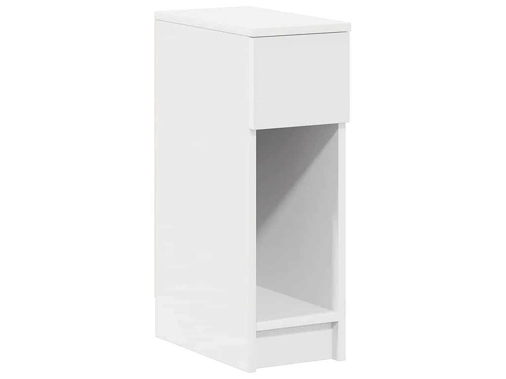 Tables de chevet avec tiroir 2 pcs blanc 20x36x60 cm
