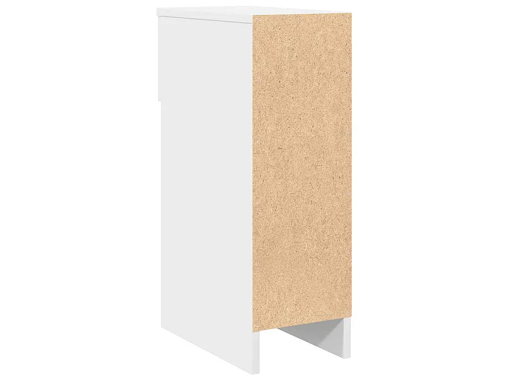Tables de chevet avec tiroir 2 pcs blanc 20x36x60 cm