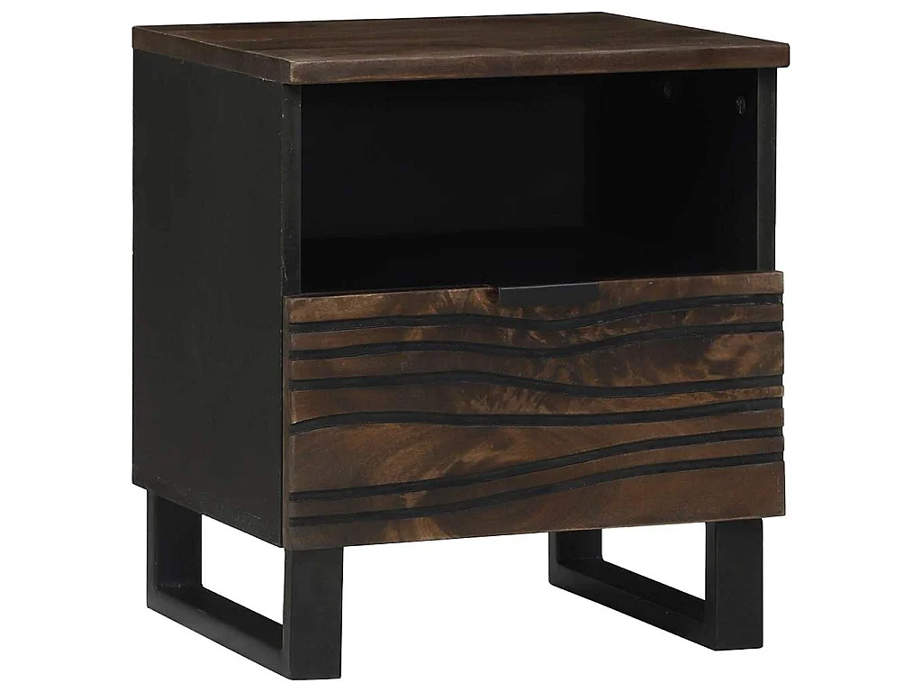 Armadio da Notte 2 pz Noce 40 x 33 x 46 cm Legno ingegnerizzato