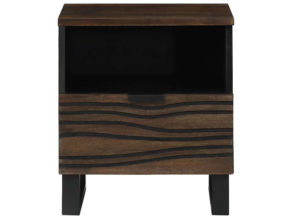 Armadio da Notte 2 pz Noce 40 x 33 x 46 cm Legno ingegnerizzato