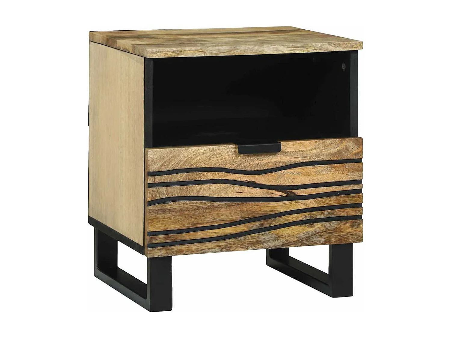 Armadio da Notte con cassetto Marrone 40 x 33 x 46 cm