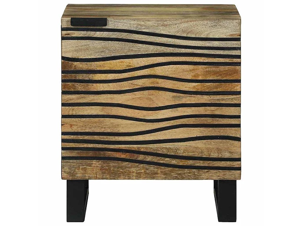 Armadio da Notte 2 pz Naturale 40 x 33 x 46 cm
