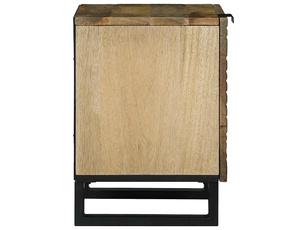 Armadio da Notte 2 pz Naturale 40 x 33 x 46 cm