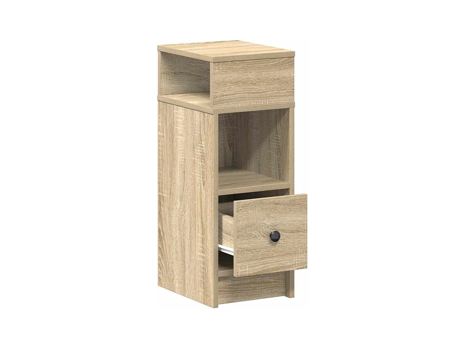 Table de chevet avec tiroir chêne sonoma 25x31x66 cm