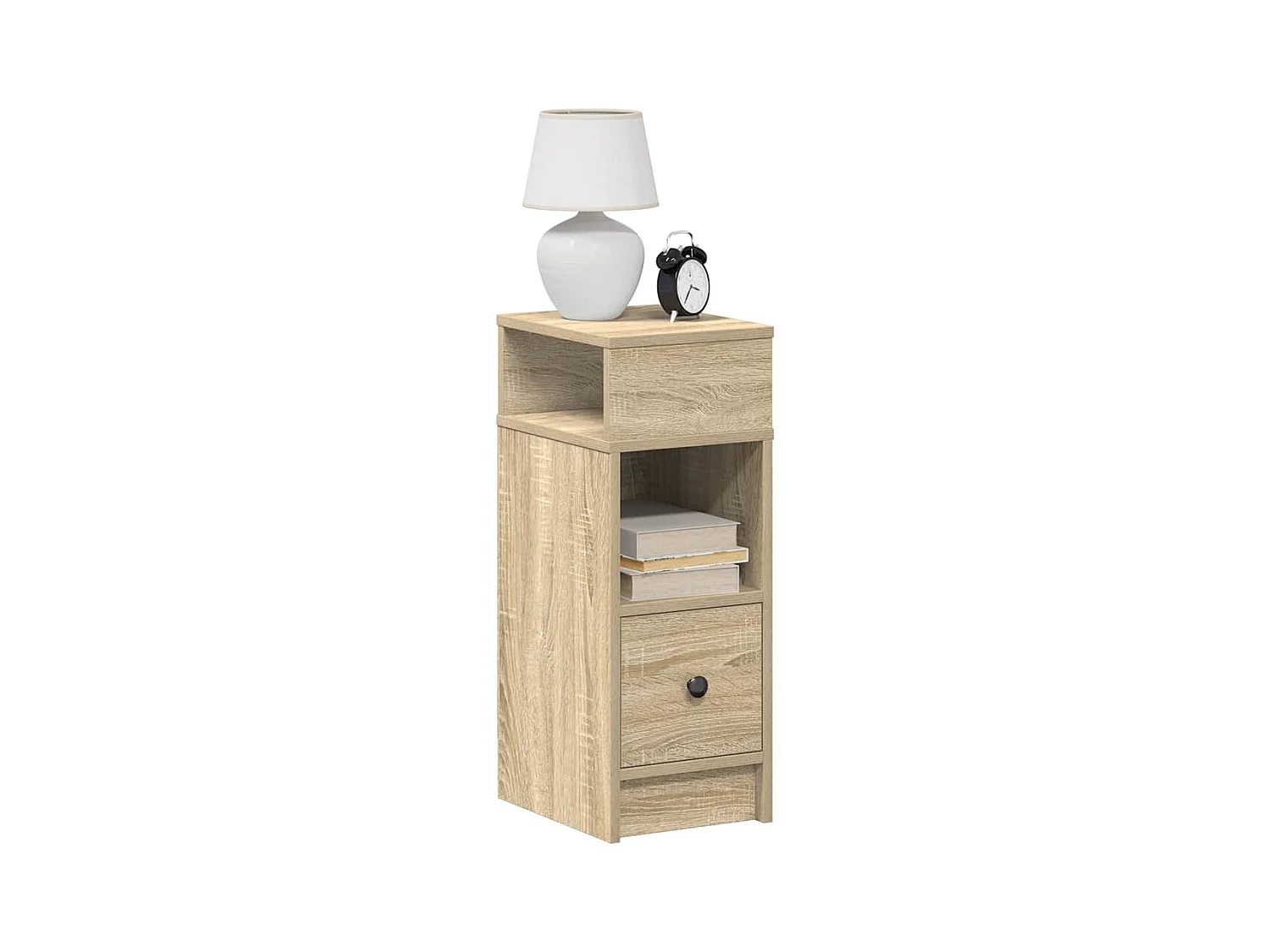 Table de chevet avec tiroir chêne sonoma 25x31x66 cm