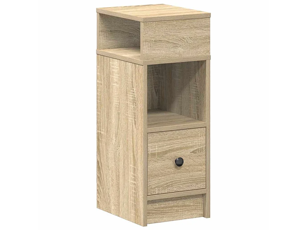 Table de chevet avec tiroir chêne sonoma 25x31x66 cm