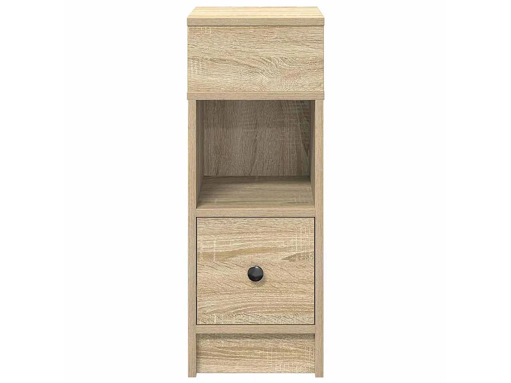 Table de chevet avec tiroir chêne sonoma 25x31x66 cm