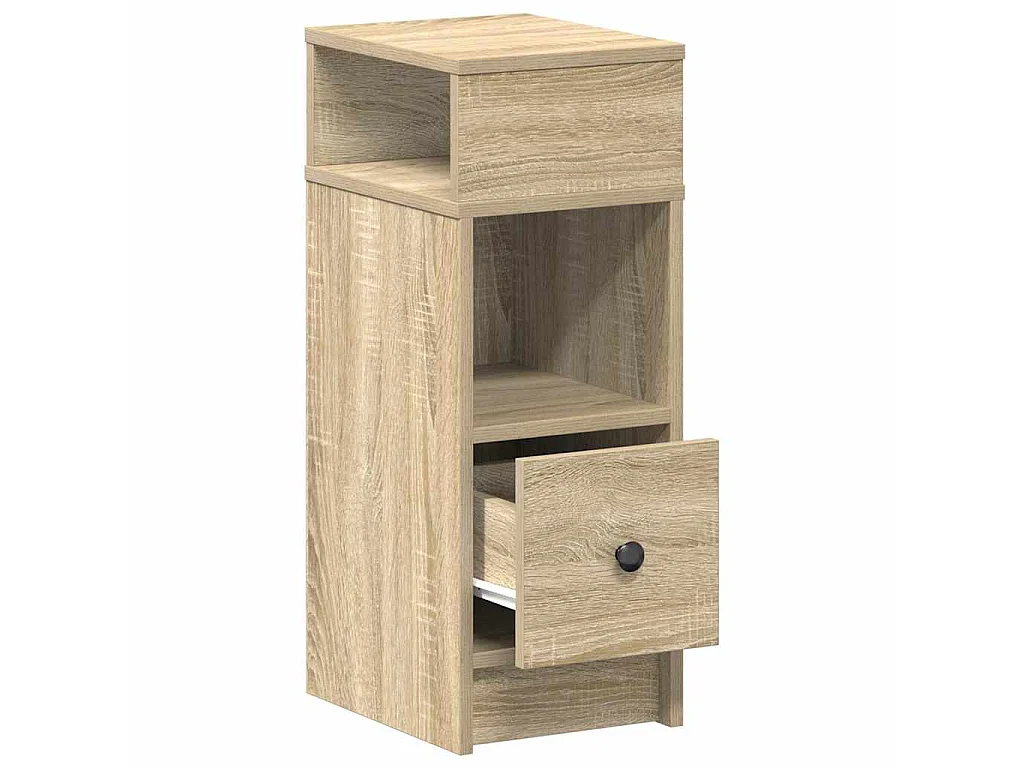 Table de chevet avec tiroir chêne sonoma 25x31x66 cm