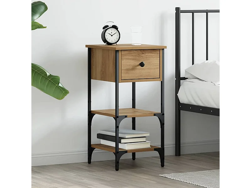 Mobiletto da Notte rovere artigianale 34 x 36 x 70 cm