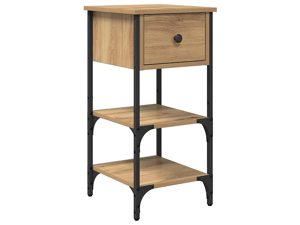 Armadio da Notte Marrone 33.5 x 36 x 70 cm Legno ingegnerizzato