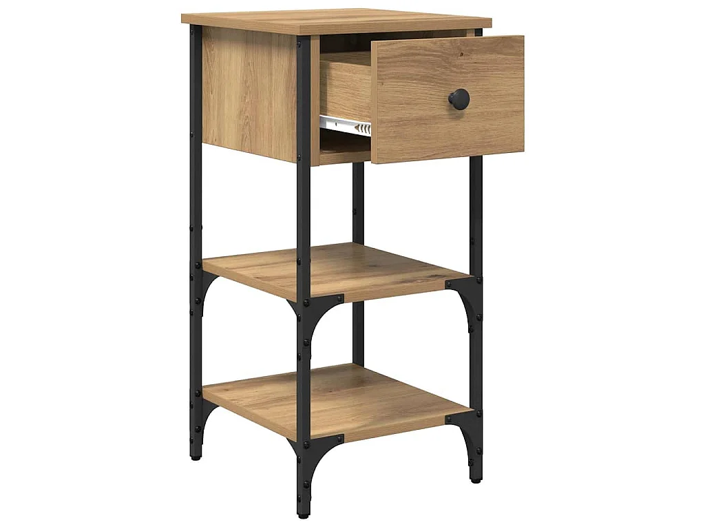 Armadio da Notte Marrone 33.5 x 36 x 70 cm Legno ingegnerizzato
