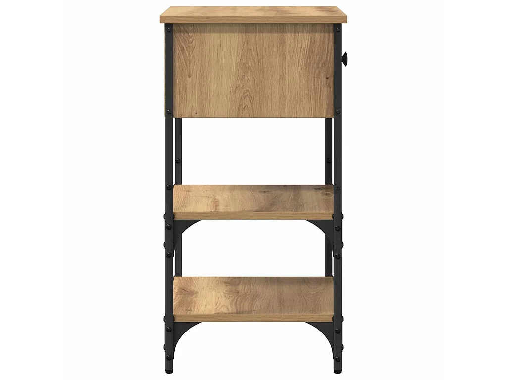 Armadio da Notte Marrone 33.5 x 36 x 70 cm Legno ingegnerizzato