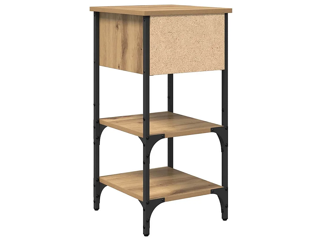 Armadio da Notte Marrone 33.5 x 36 x 70 cm Legno ingegnerizzato