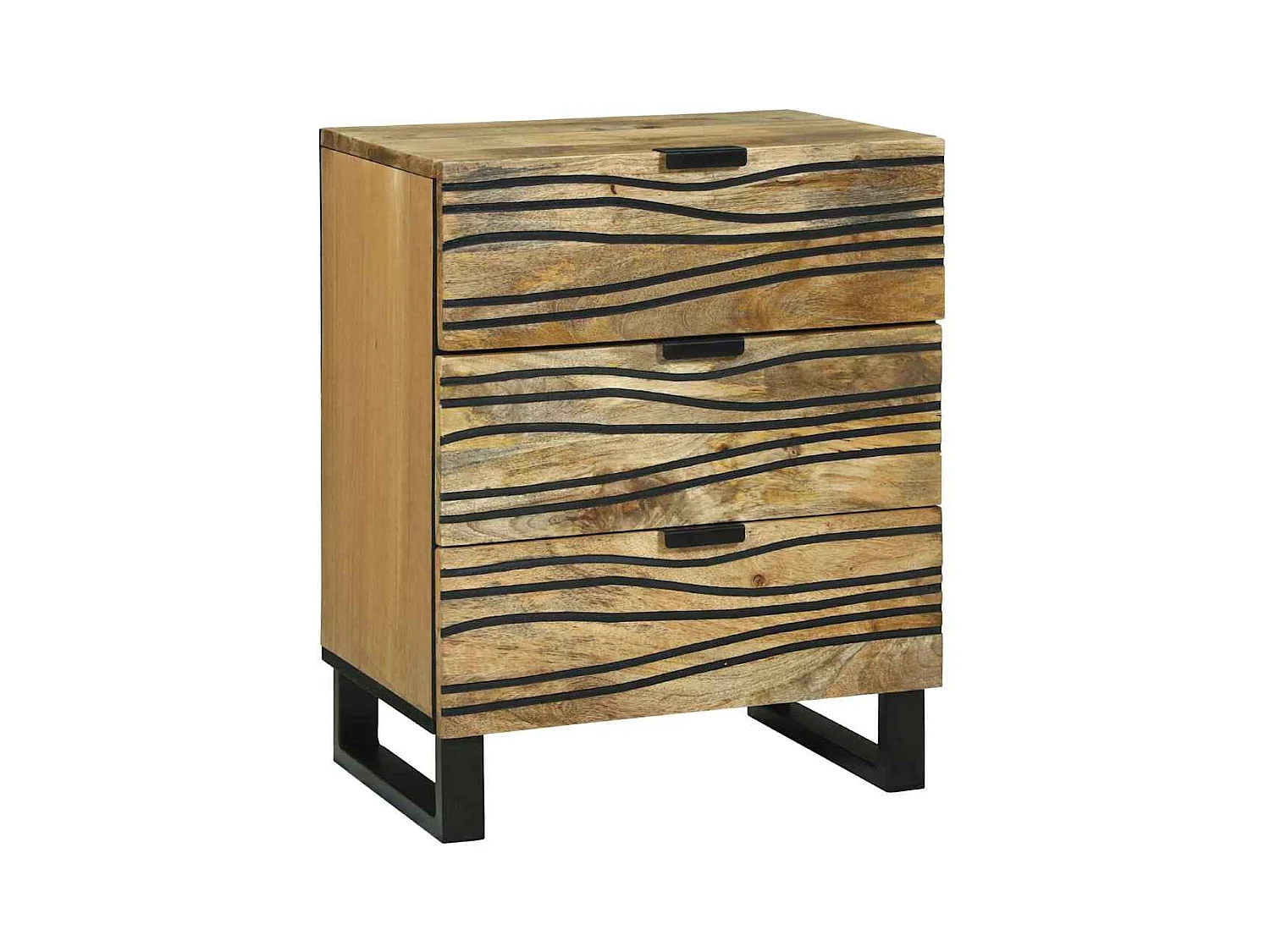 Cabinet de chevet avec tiroir Marron 50 x 33 x 60 cm