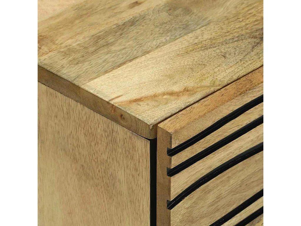 Armario de Noche Marrón 50 x 33 x 62 cm Madera maciza de Acacia