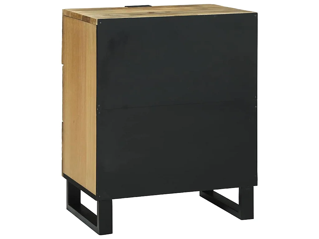 Cabinet de chevet Marron 50 x 33 x 62 cm Bois d'acacia massif