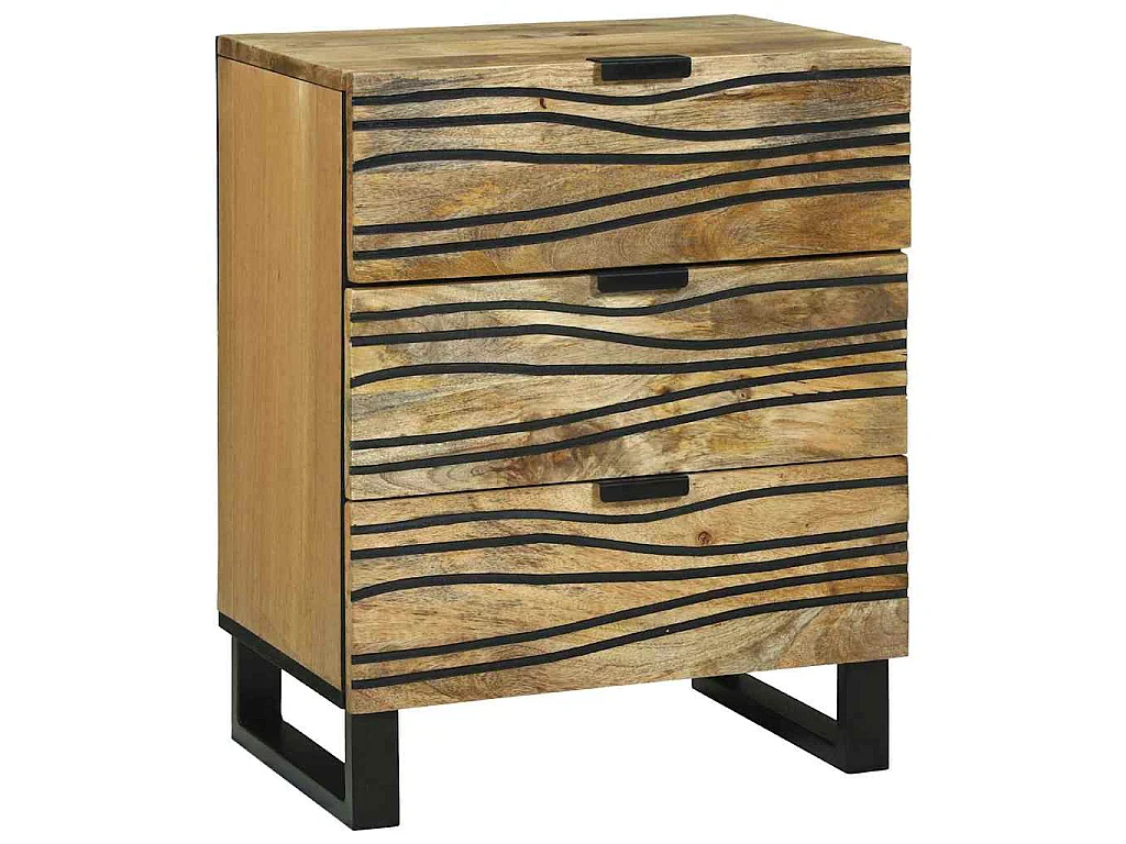 Armário de Cabeceira Natural 50 x 33 x 62 cm