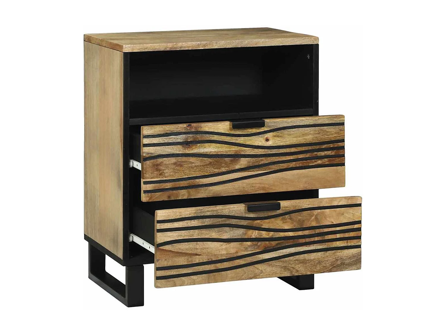 Cabinet de chevet avec tiroir Marron 50 x 33 x 60 cm