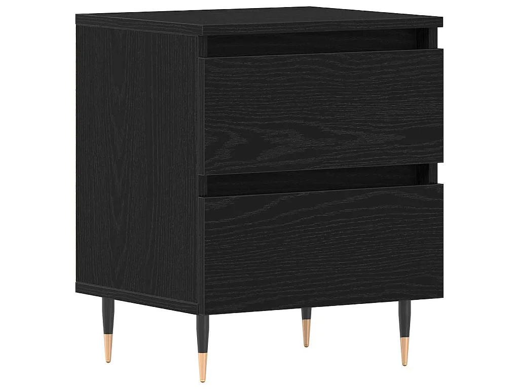 Cabinet de chevet Chêne noir 40 x 35 x 50 cm Bois d'ingénierie