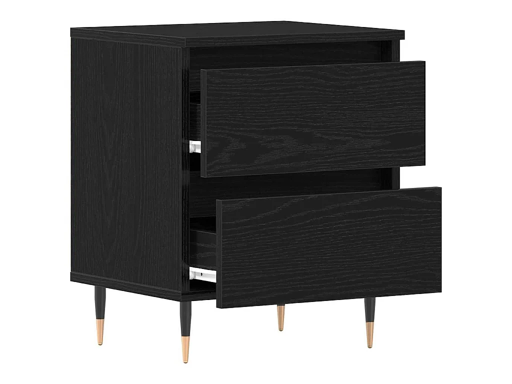 Cabinet de chevet Chêne noir 40 x 35 x 50 cm Bois d'ingénierie