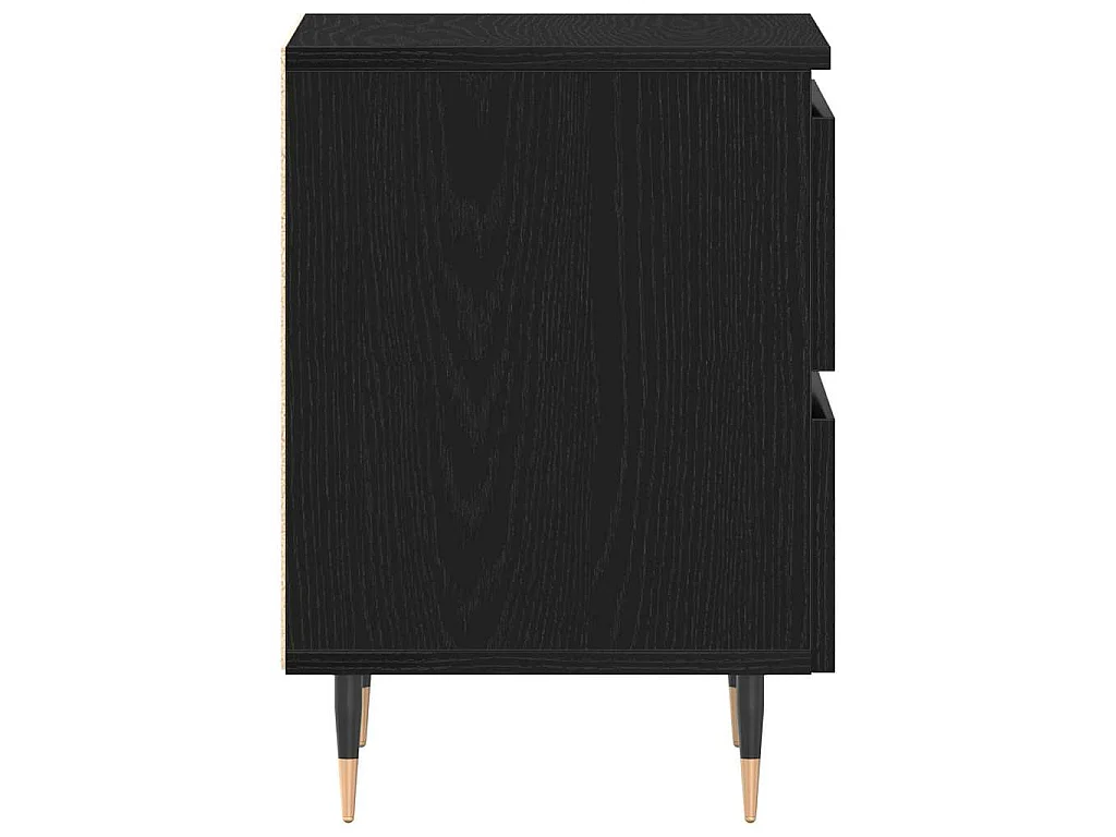 Cabinet de chevet Chêne noir 40 x 35 x 50 cm Bois d'ingénierie