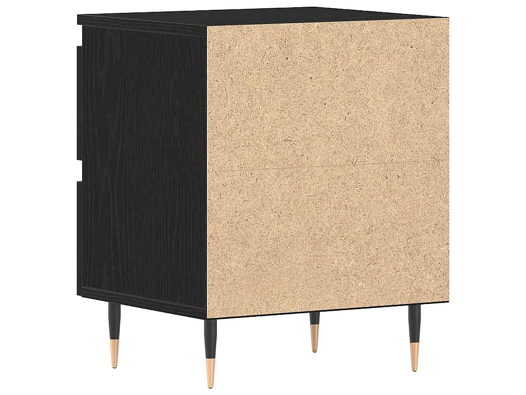 Cabinet de chevet Chêne noir 40 x 35 x 50 cm Bois d'ingénierie
