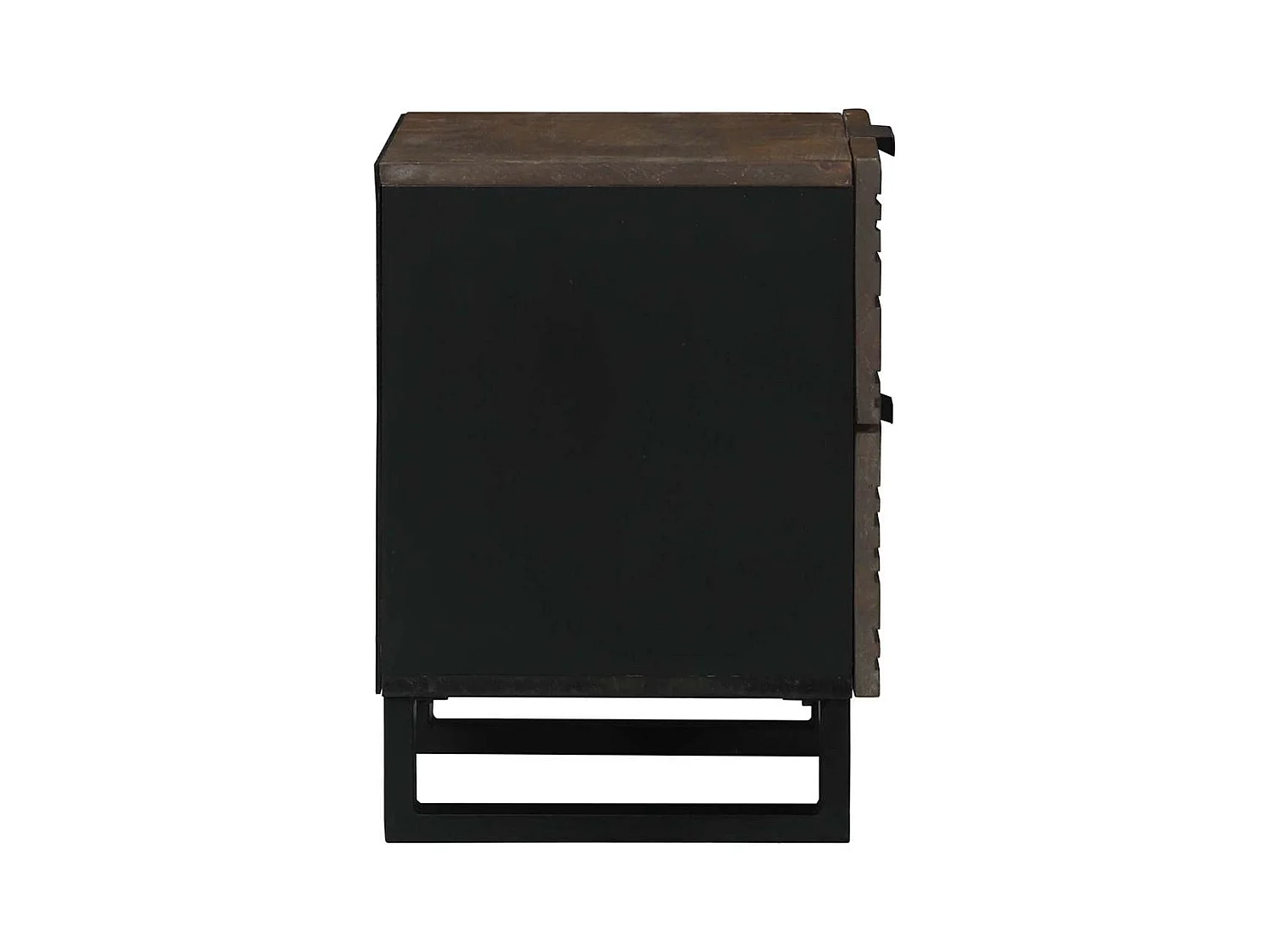 Cabinet de chevet avec tiroir 2 pcs Noyer 40 x 33 x 46 cm