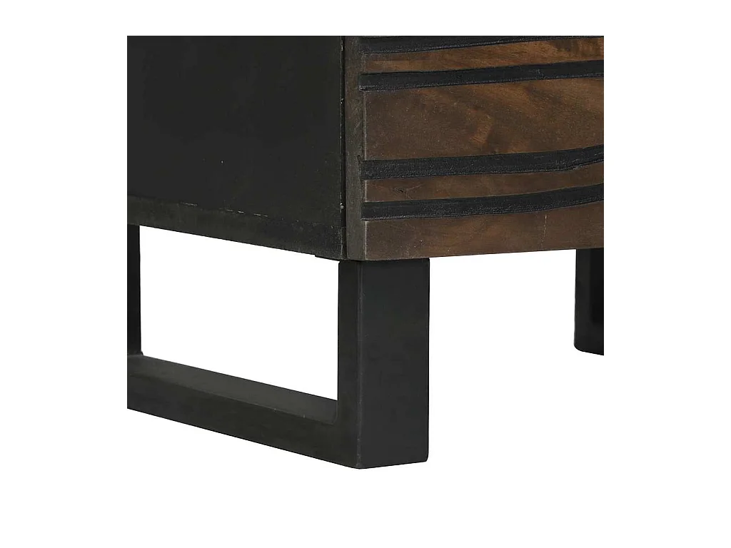 Cabinet de chevet avec tiroir 2 pcs Noyer 40 x 33 x 46 cm