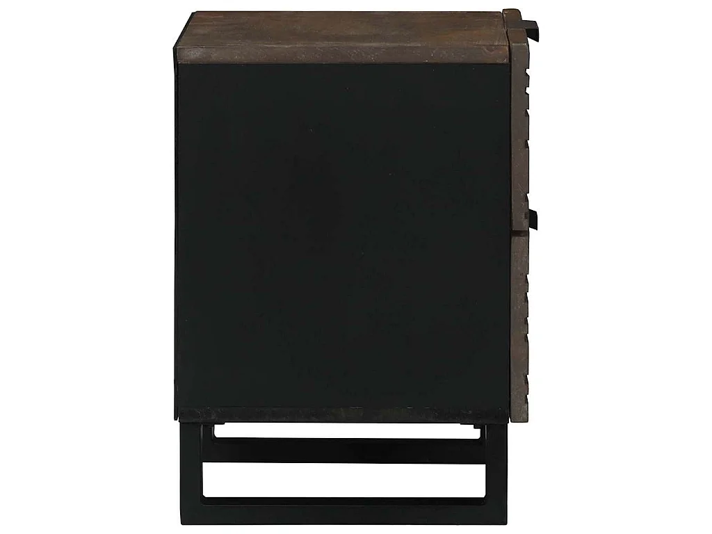 Nachttisch 2 stk. Walnuss 40 x 33 x 46 cm Holzwerkstoff