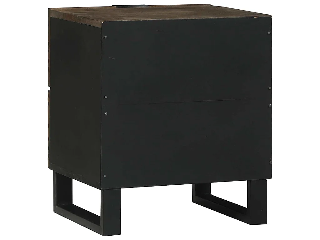 Nachttisch 2 stk. Walnuss 40 x 33 x 46 cm Holzwerkstoff
