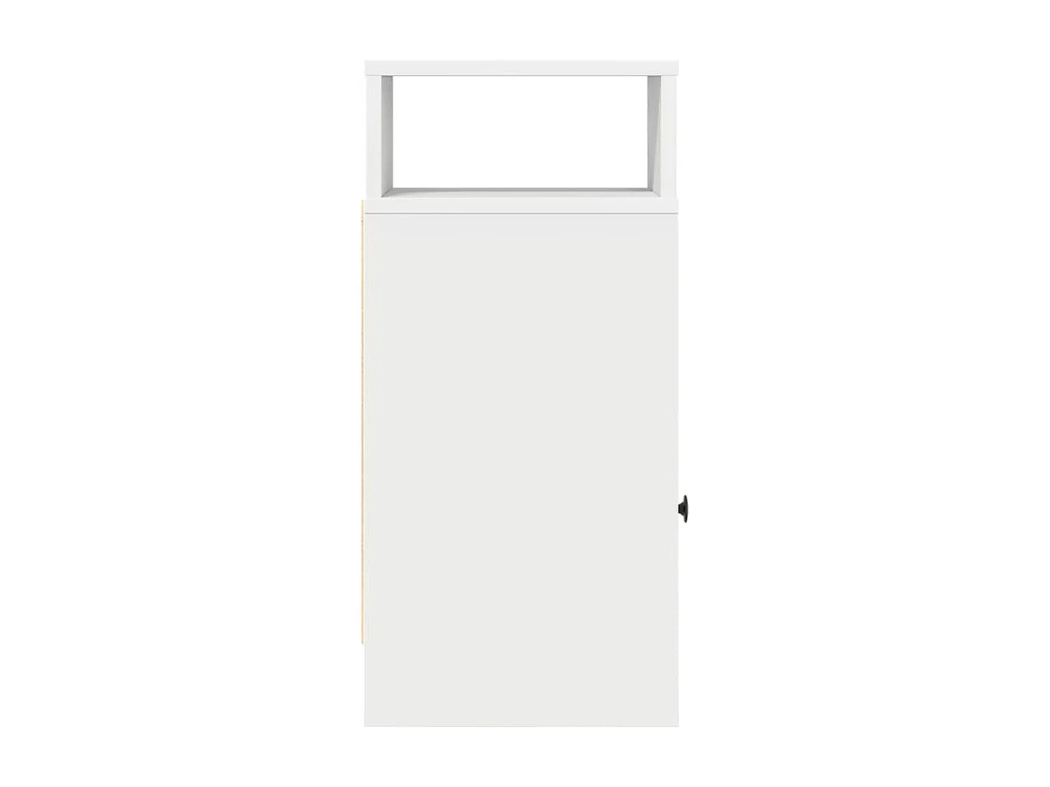 Nachtkastje met lade 25x31x66 cm wit