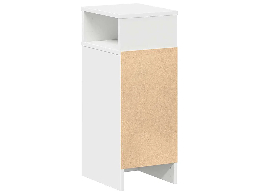Table de chevet avec tiroir blanc 25x31x66 cm