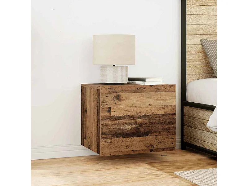 Wandkastje met lade with Oud hout 50 x 39 x 41 cm Bewerkt hout