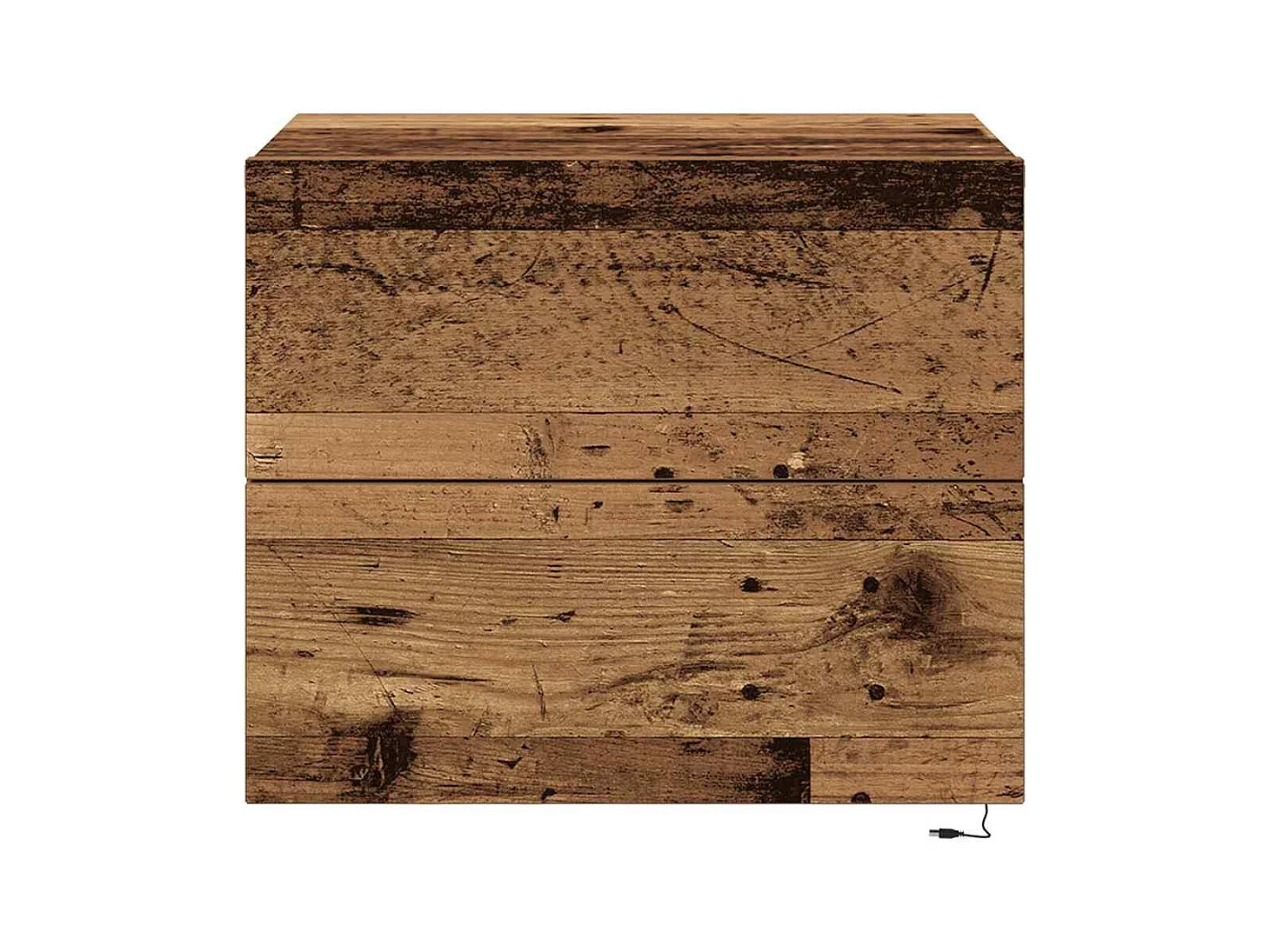Cabinet de chevet mural avec tiroir Bois ancien 50 x 39 x 41 cm