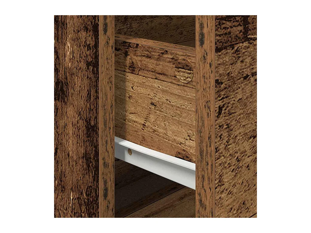 Cabinet de chevet mural avec tiroir Bois ancien 50 x 39 x 41 cm